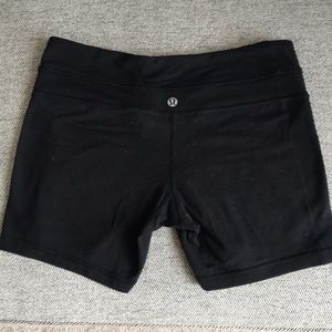 Lululemon black workout shorts